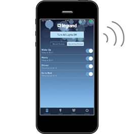 Legrande Adorne wifi smartphone smart home app in phone