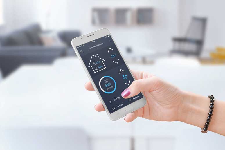 smart home installation, smart home app, smart home phone